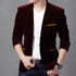 Slim Fit Corduroy Blazer for Men - Autumn Spring Casual Suit Jacket